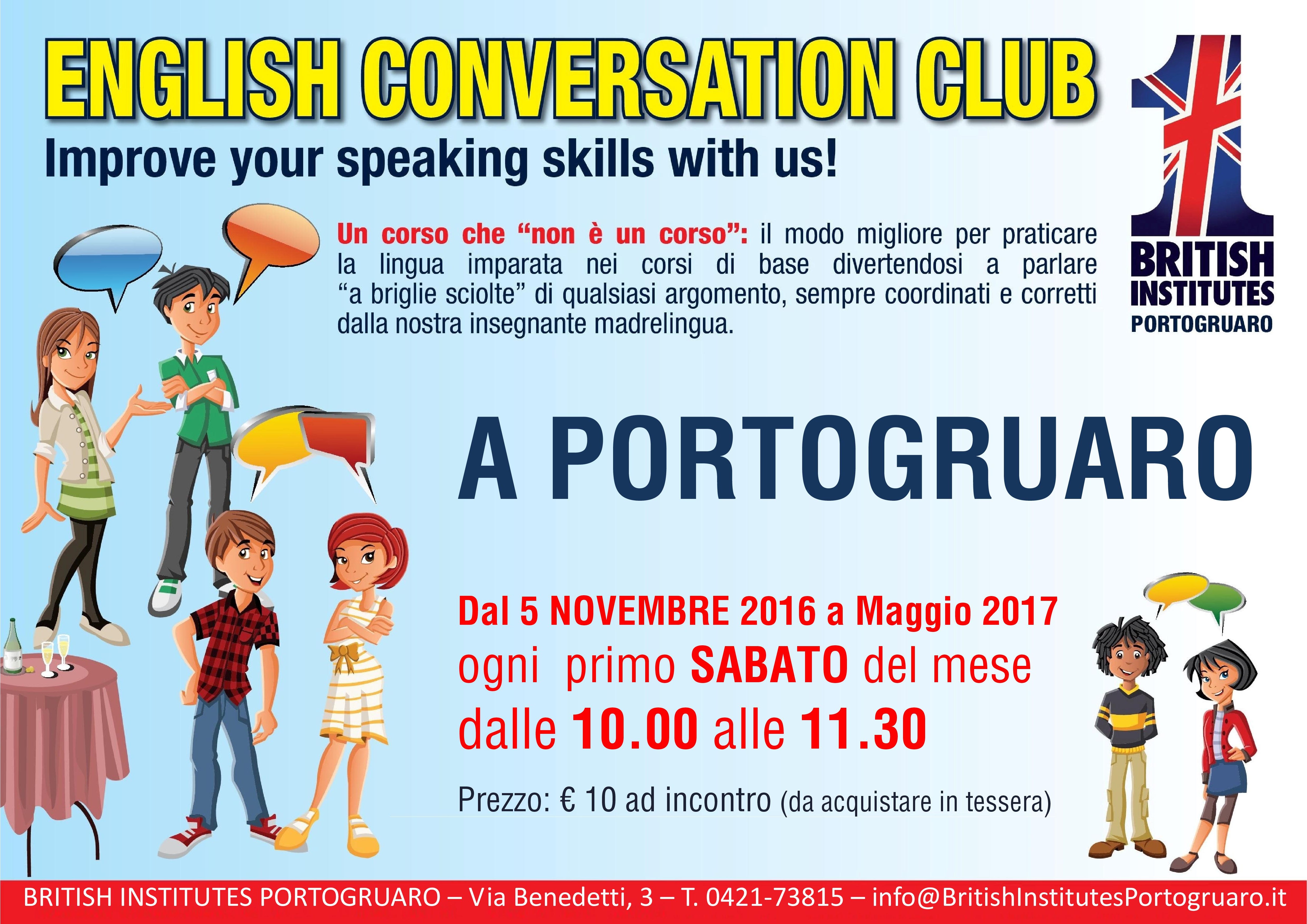 Locandina English Conversation Club